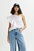 Essentiel Antwerp Wit Asymmetric Ruffle Top