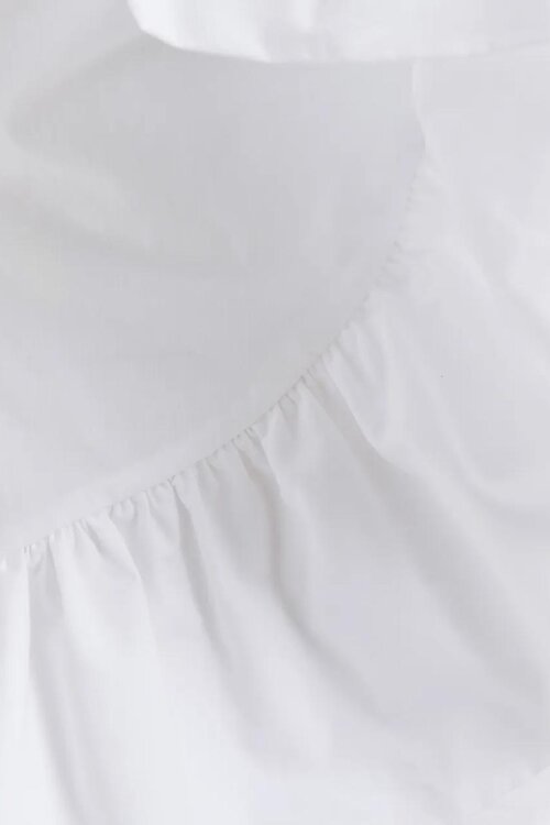 Essentiel Antwerp Wit Asymmetric Ruffle Top