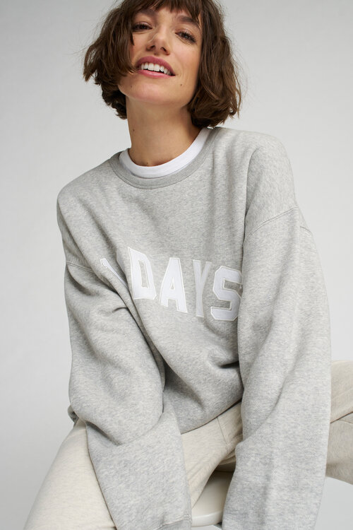 10Days Light Grey Melee THE STATEMENT SWEATER