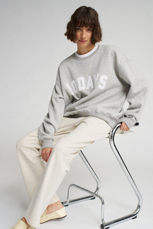 10Days Light Grey Melee THE STATEMENT SWEATER