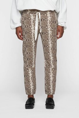 10Days Snake Print long cropped jogger snake