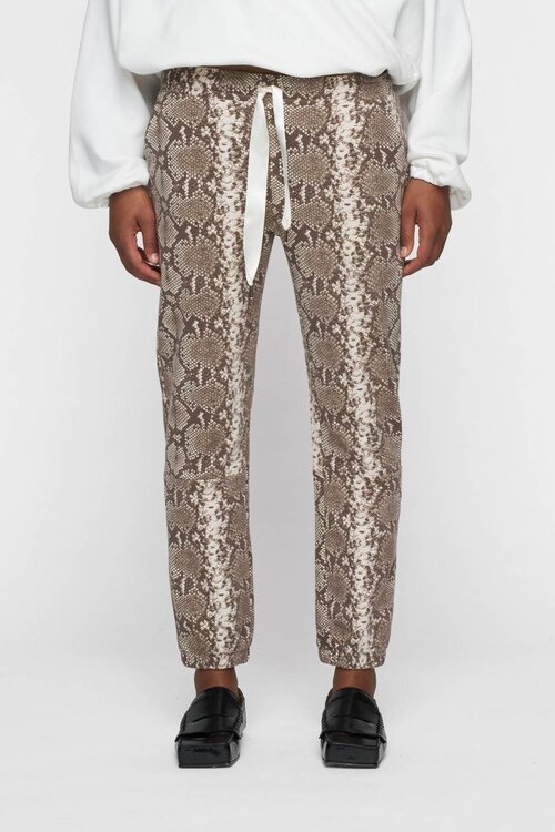 10Days Snake Print long cropped jogger snake