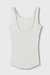10Days Ecru ballet top back scoop