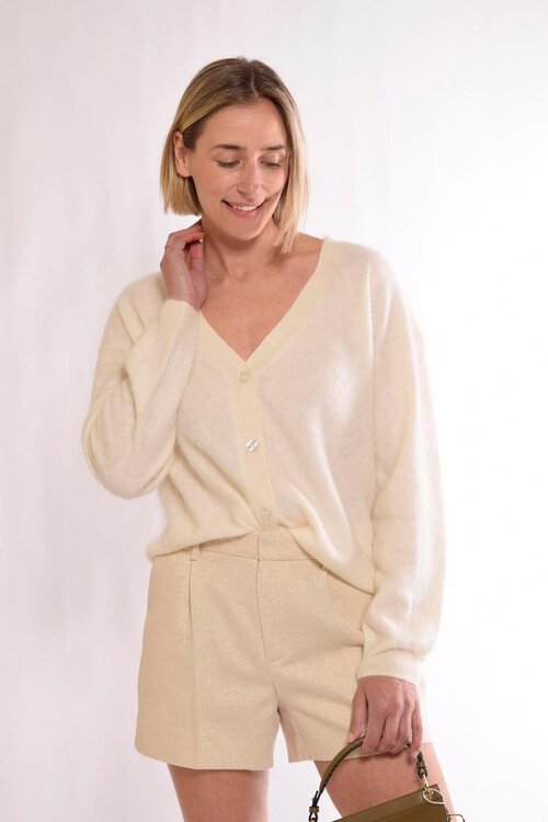 Absolut Cashmere Off White vest Ricia