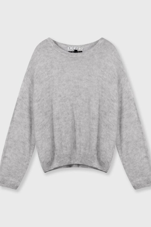 10Days Grey Melee THE KNIT SWEATER