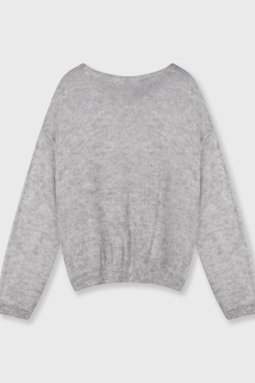 10Days Grey Melee THE KNIT SWEATER