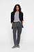 10Days white/black THE PETITE TEE LINEN STRIPES