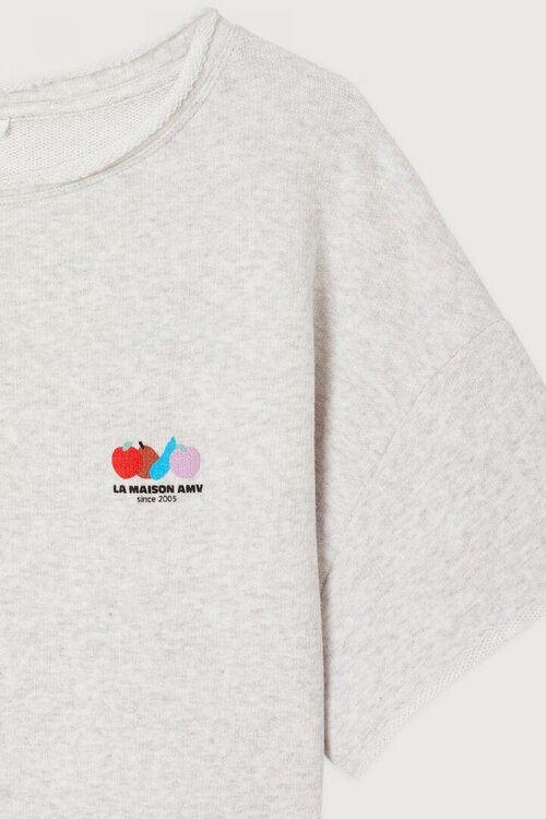 American Vintage Lichtgrijze T-shirt