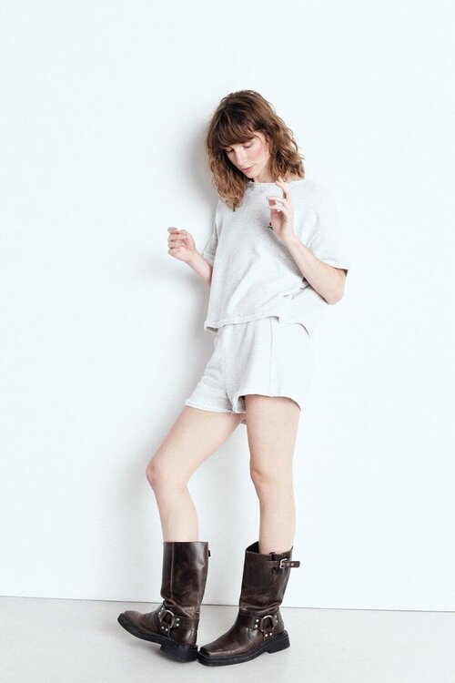 American Vintage Lichtgrijze Short