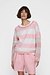10Days Raspberry/grey thin knit sweater