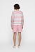 10Days Raspberry/grey thin knit sweater
