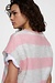 10Days Raspberry/grey thin knit tee