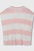 10Days Raspberry/grey thin knit tee