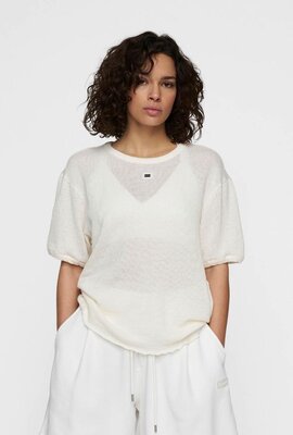 10Days Ecru tee mesh