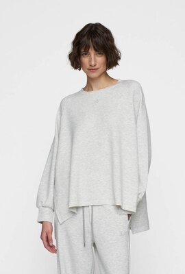 10Days Grey Melee soft blouse sweater