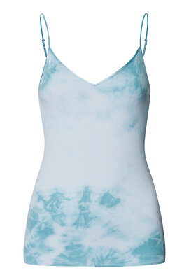 Hanro Blauwe Tie dye Cotton Seamless Top