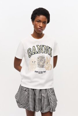 Ganni Wit T-shirt