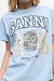 Ganni Light Blue T-shirt