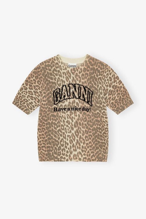 Ganni Leopard T-shirt