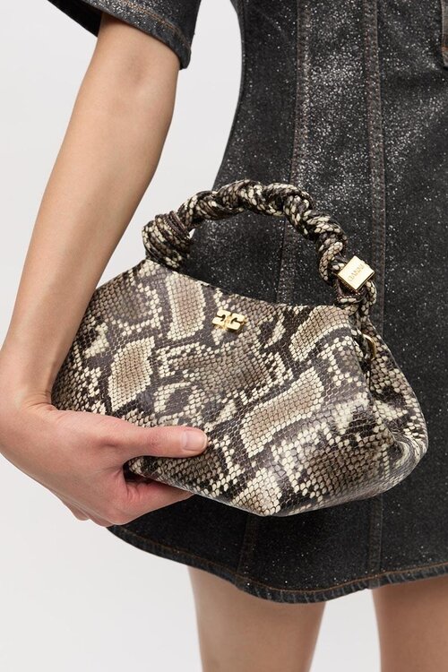 Ganni Snake Print Tas