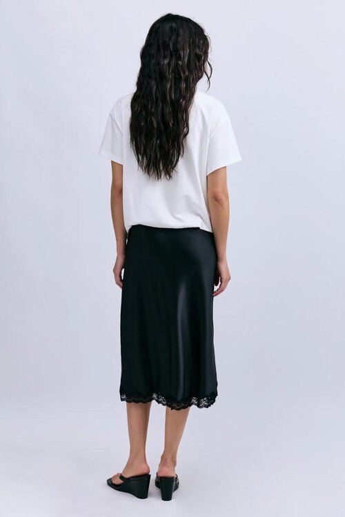 Love Stories Zwart / wit Midi Jurk