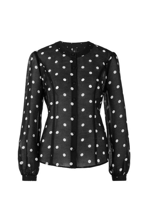 Marc Cain Zwart / wit Blouse