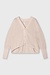 10Days light earth v-neck cardigan mesh