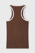 10Days truffle tank top rib contrast