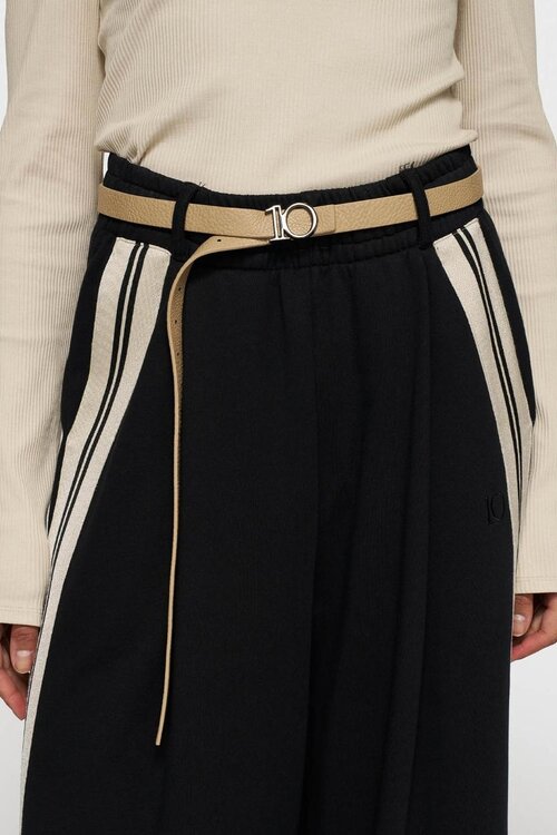 10Days light earth monogram belt