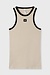 10Days light earth tank top rib contrast