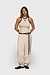 10Days light earth tank top rib contrast
