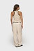 10Days light earth tank top rib contrast
