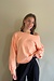10Days Peach cropped boatneck sweater