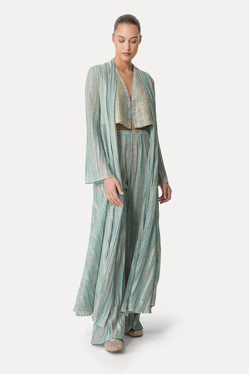 Forte_Forte Beige Lurex Gilet