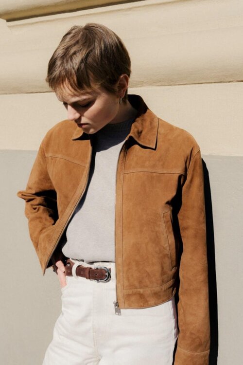 Studio AR by Arma Camel Sua Suede Jack