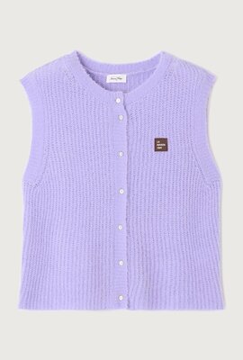 American Vintage Lila Gebreid Gilet