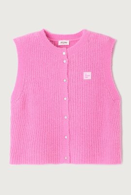 American Vintage Roze Gebreid Gilet