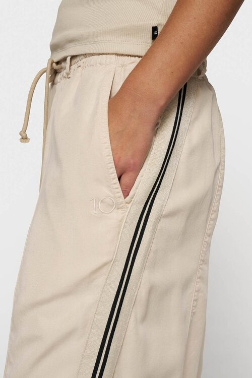 10Days light earth wide tapered pants tencel