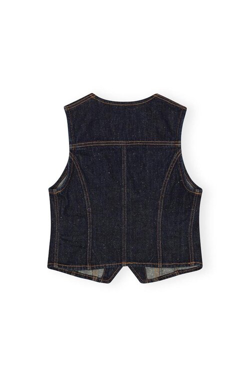 Ganni Indigo Gilet