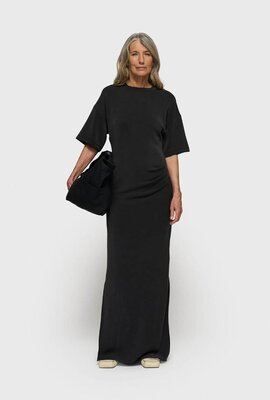 10Days Black soft scuba tee dress