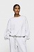 10Days white grey melee pleated sweater back stamp