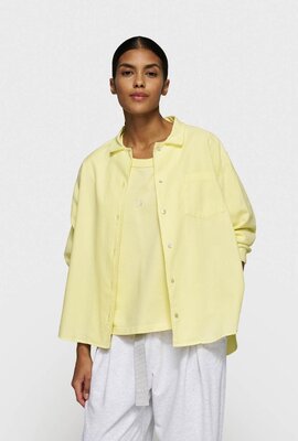 10Days pastel yellow pique shirt
