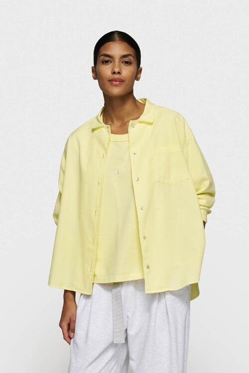 10Days pastel yellow pique shirt