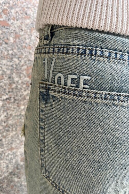 1/OFF Sand Denim Baggy Patched