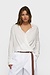 10Days Ecru wrap blouse