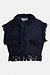 Essentiel Antwerp Navy Fringed Gilet