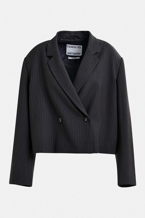 Essentiel Antwerp Anthraciet Cropped Blazer