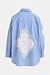 Essentiel Antwerp Lichtblauw Lace Applique Blouse