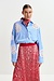 Essentiel Antwerp Lichtblauw Lace Applique Blouse