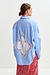 Essentiel Antwerp Lichtblauw Lace Applique Blouse